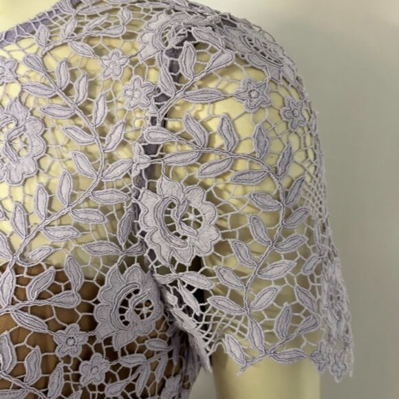 self-portrait lavender lace dress NWT size 6 - Picture 3 of 10